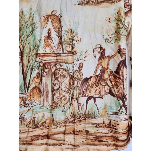 Rare VTG 1 Up Kaynee Knight Castle Button Up Top Women's Size 14 - Picture 6 of 13